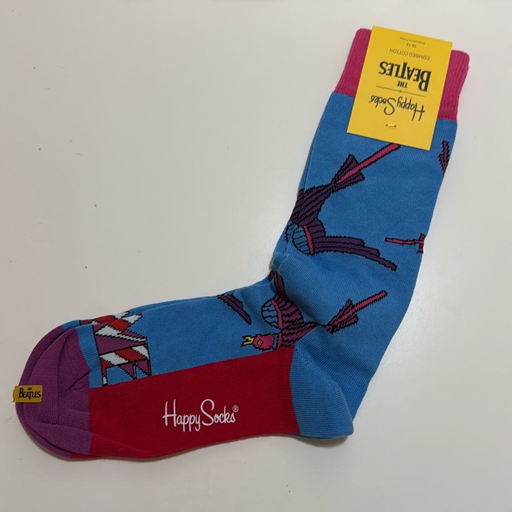 HAPPY SOCKS x The Beatles men’s dress casual socks size 10-13